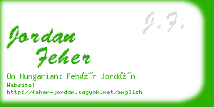 jordan feher business card